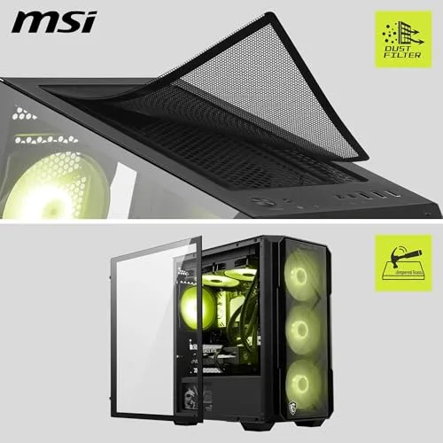 MSI MAG FORGE M120R AIRFLOW mATX RGB - vue 3
