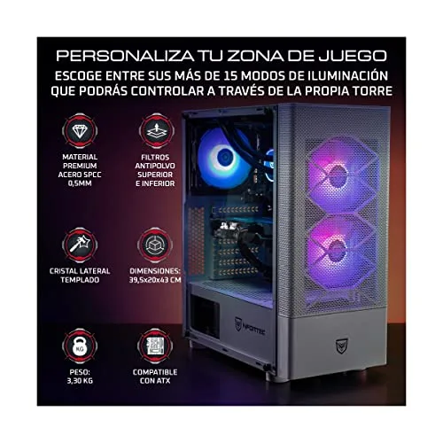 Nfortec Caelum White ATX RGB - vue 6