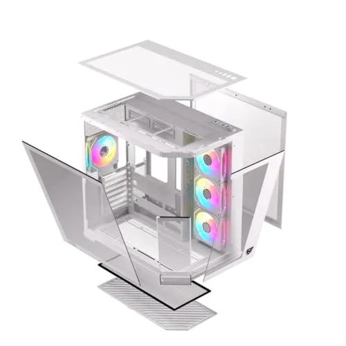 Nfortec Pulsar ATX RGB White - vue 2
