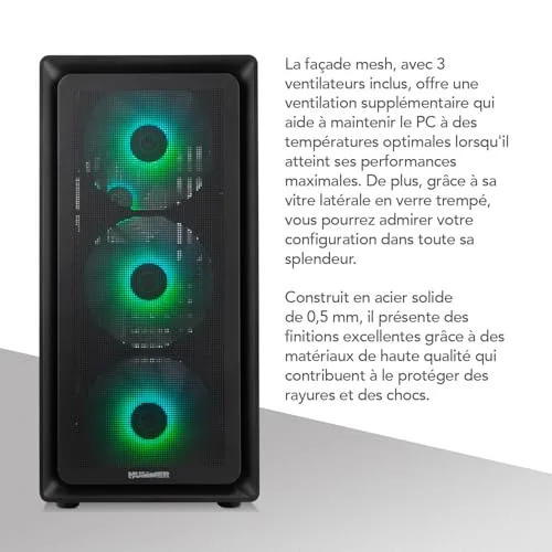 Nox Hummer AERO ATX RGB - vue 4