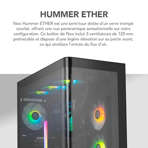 NOX Hummer ETHER mATX - vue 4