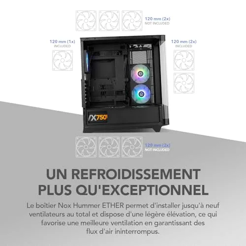 NOX Hummer ETHER mATX - vue 7