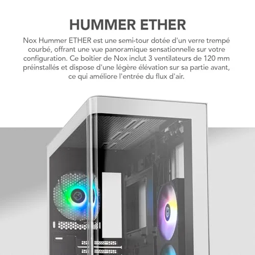 NOX Hummer ETHER mATX - vue 4