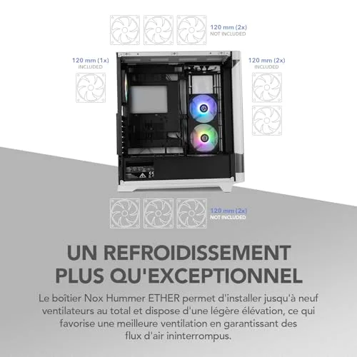 NOX Hummer ETHER mATX - vue 7