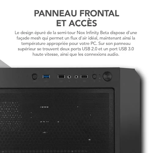 NOX Infinity Beta mATX - vue 8
