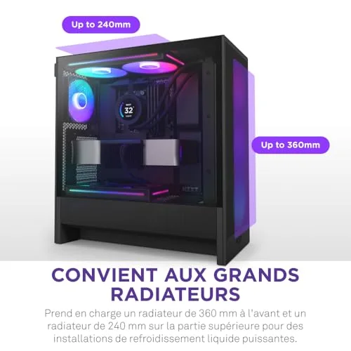NZXT H5 Flow ATX RGB - vue 4