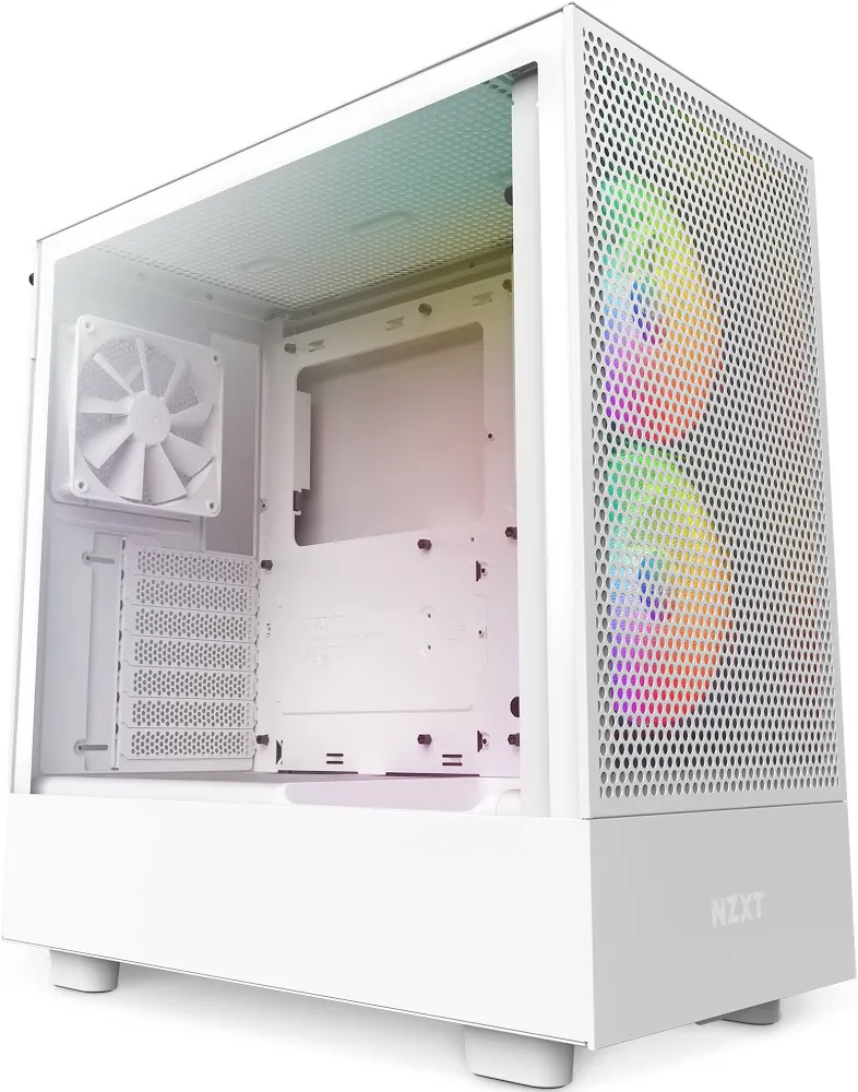 NZXT H5 Flow RGB ATX White - vue 2