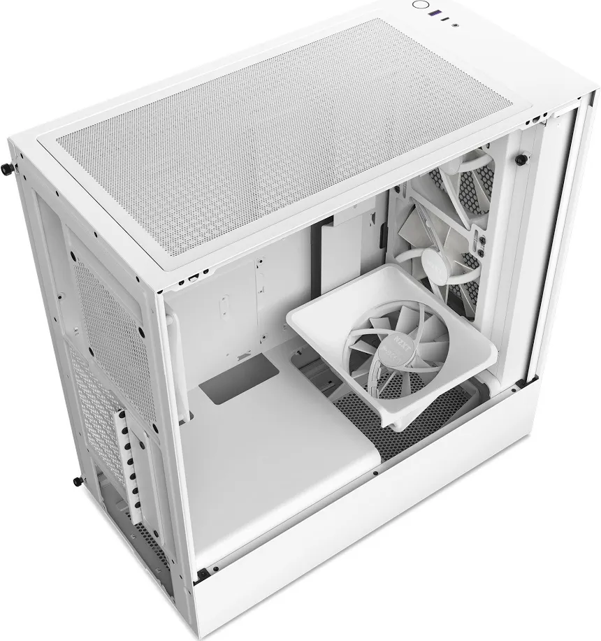 NZXT H5 Flow RGB ATX White - vue 3