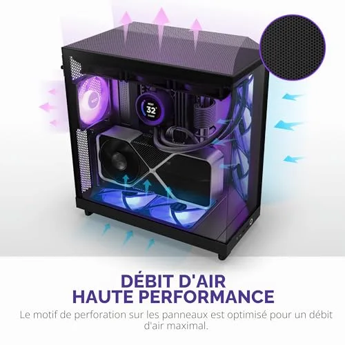 NZXT H6 Flow RGB ATX - vue 5