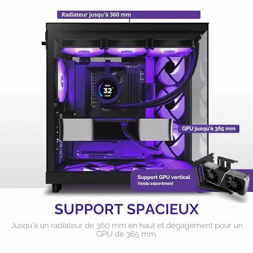 NZXT H6 Flow RGB ATX - vue 8