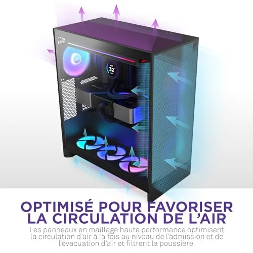 NZXT H7 Flow ATX RGB - vue 4