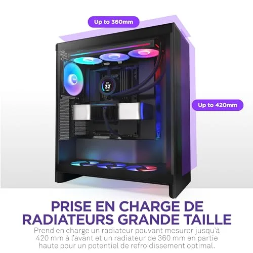 NZXT H7 Flow ATX RGB - vue 5
