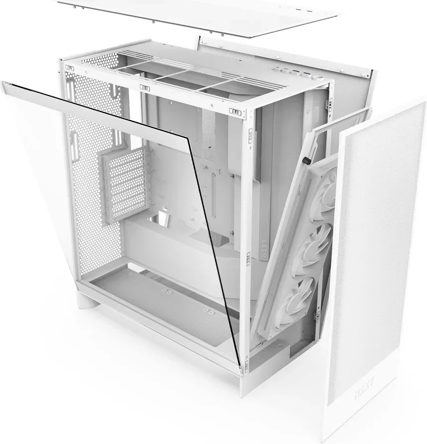 NZXT H7 Flow White E-ATX - vue 2