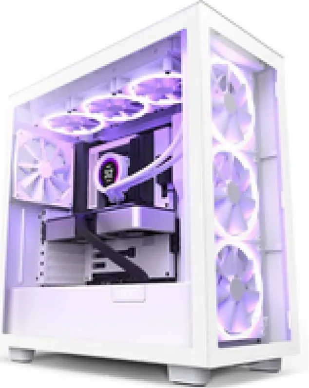 NZXT H71 EW mATX White - vue 2