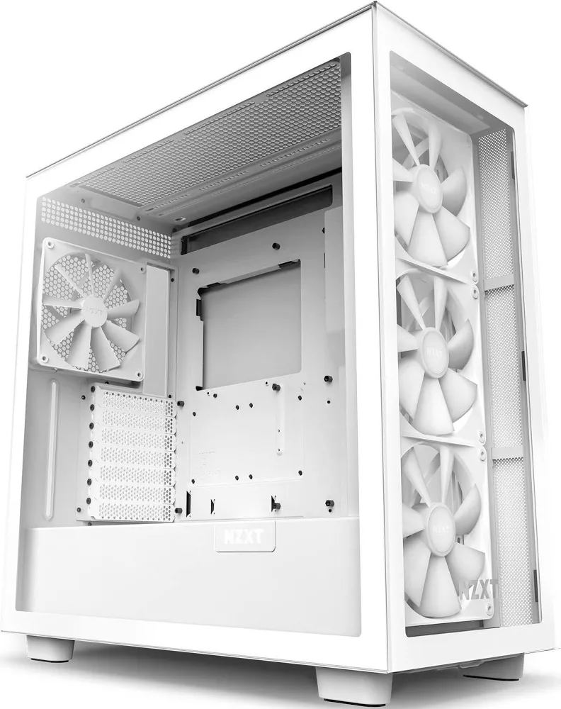NZXT H71 EW mATX White - vue 3