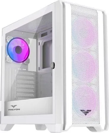 PREYON Nest Windy+ White ATX RGB
