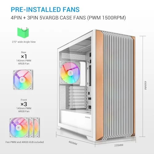 Sama Gears Z60 ATX White - vue 3