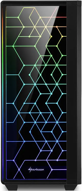 Sharkoon RGB LIT 100 ATX RGB - vue 3