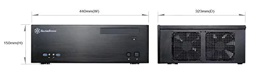 SilverStone SST-GD04B USB 3.0 - Grandia Boîtier PC HTPC Micro ATX Haute performance du flux dair silencieux noir - vue 3