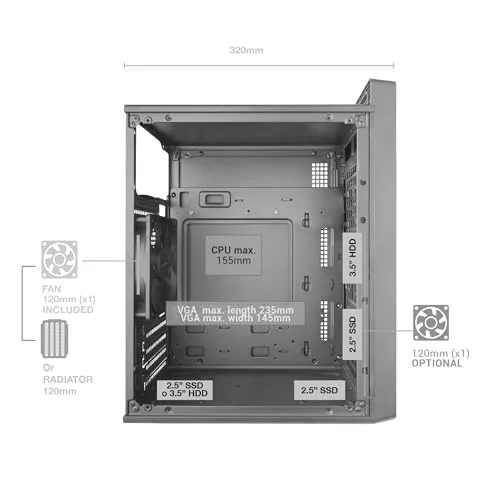 Tacens Fortis II mATX - vue 7