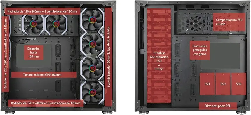 Talius Avalon ATX RGB - vue 3