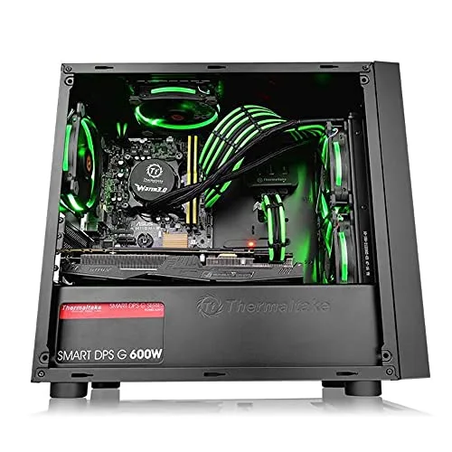 THERMALTAKE BOITIER PC Versa H17 Fenêtre - Mini Tour - Noir - Format Micro ATX (CA-1J1-00S1WN-00) - vue 8