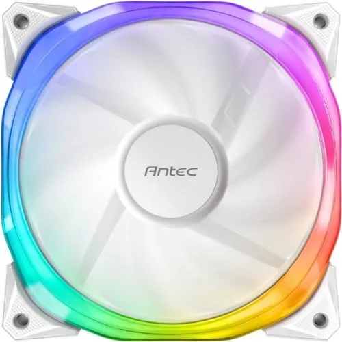 Ventilateur Boîtier PC - ANTEC - Fusion aRGB - 12 cm - Blanc/Transparent - RGB - vue 4