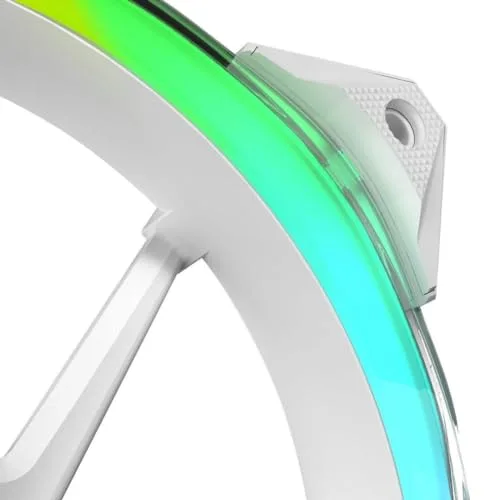 Ventilateur Boîtier PC - ANTEC - Fusion aRGB - 12 cm - Blanc/Transparent - RGB - vue 9