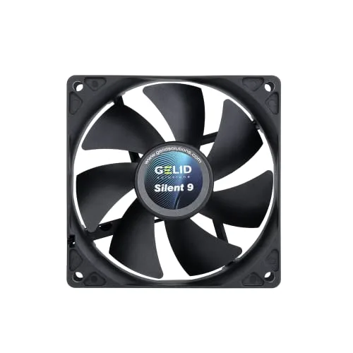Ventilateur Boîtier PC - Gelid Solutions - Silent 9 - 92x92x25 mm - Noir - Silencieux - vue 2