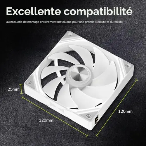 Ventilateur Boîtier PC TRYX Rota SL ARGB (x3) - vue 7