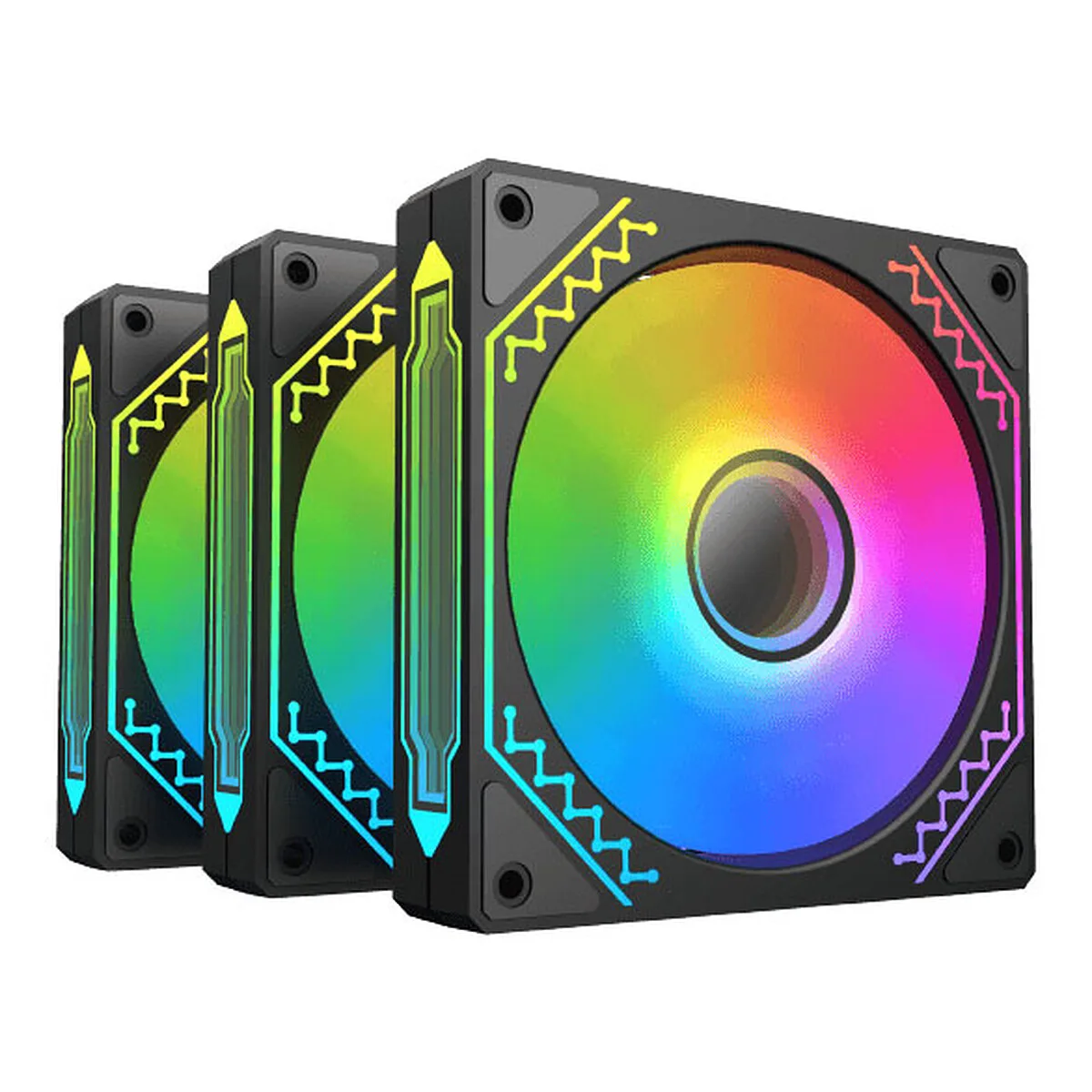 XIGMATEK Starz Pro Noir 3x120mm A-RGB avec contrôleur