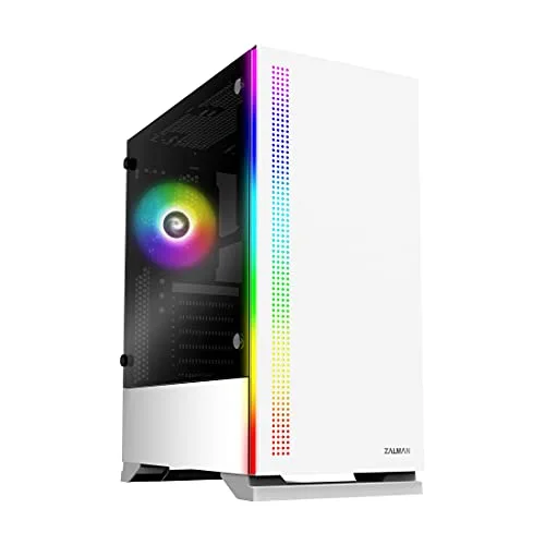 Zalman S5 Blanc ATX Verre Trempé RGB