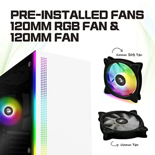 ZALMAN BOITIER PC S5 - Moyen Tour - Blanc - Verre trempé - Format ATX (S5TGWH) - vue 2
