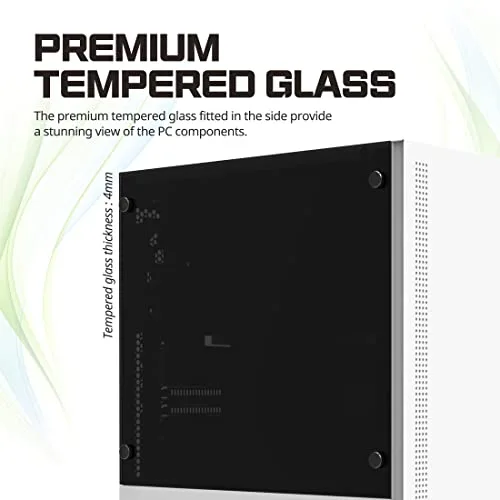 ZALMAN BOITIER PC S5 - Moyen Tour - Blanc - Verre trempé - Format ATX (S5TGWH) - vue 4