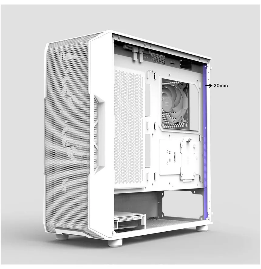 Zalman i3 NEO ARGB V2 ATX White - vue 3