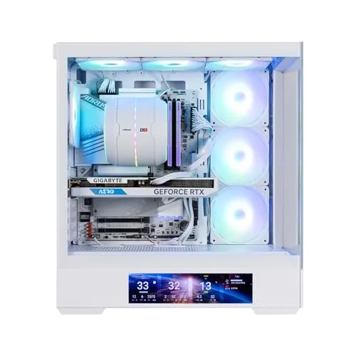 Zalman P40 DS ATX RGB White - vue 3