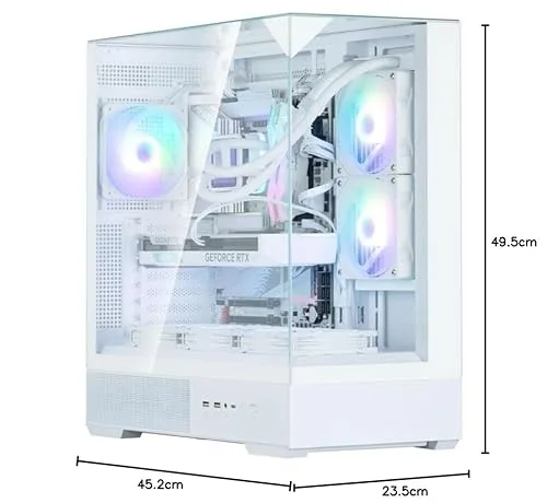 Zalman P40 Prism ATX RGB White - vue 8