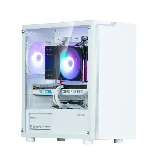 Zalman T4 Plus mATX RGB White - vue 4