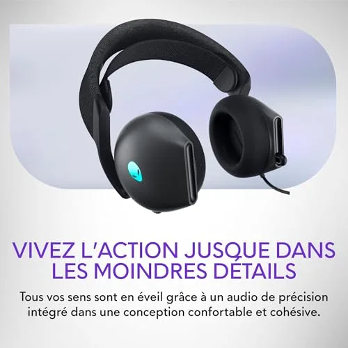 Alienware AW520H Casque Gaming Filaire Dark Side of The Moon 40mm - vue 2