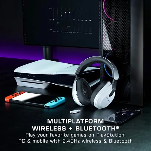 Casque de gaming multi-plateforme sans fil - TURTLE BEACH - Stealth™ 600 PS (Gen 3) - Blanc - vue 9