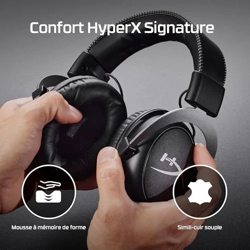 Casque Gamer Filaire - HyperX Cloud II - pour PC & console - Noir/Gris - vue 2