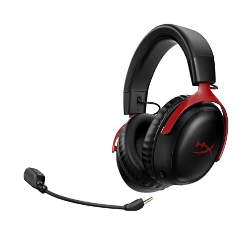Casque Gamer Sans Fil - HyperX Cloud III - pour PC & console - Noir/Rouge - vue 8