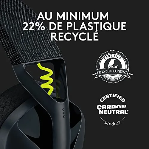 Logitech G435 Lightspeed Noir Sans-fil Bluetooth 18h - vue 8