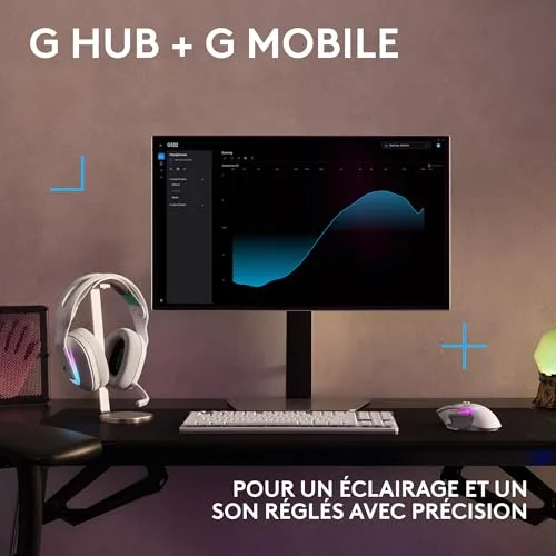 Logitech G G522 Lightspeed Blanc Sans-fil 2,4 GHz Bluetooth - vue 7