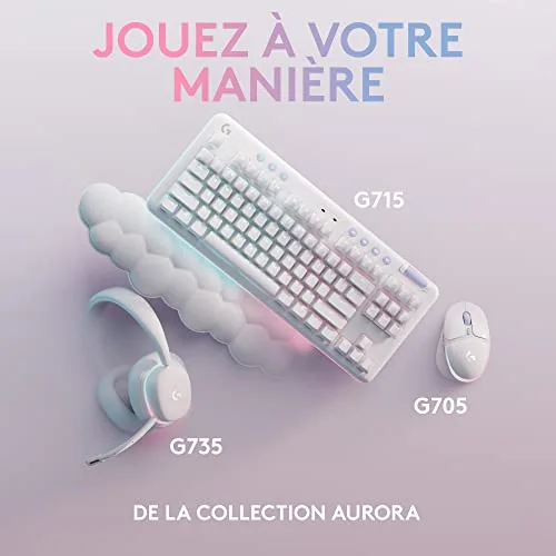 Logitech G G735 Lightspeed Blanc Micro Détachable - vue 8