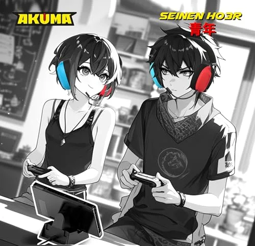 AKUMA SEINEN H03 Rouge/Bleu Filaire Jack 3.5mm - vue 6