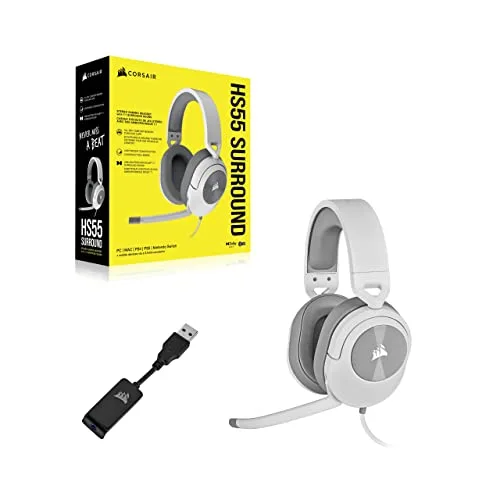 Corsair HS55 Surround Blanc Filaire 7.1 Dolby - vue 7