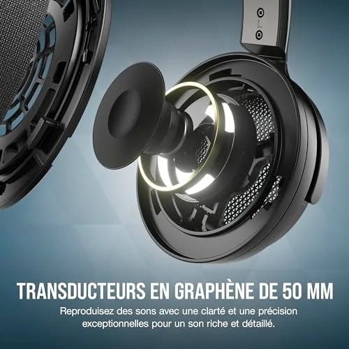 Corsair Virtuoso Pro Graphène Ouvert Filaire Noir - vue 4