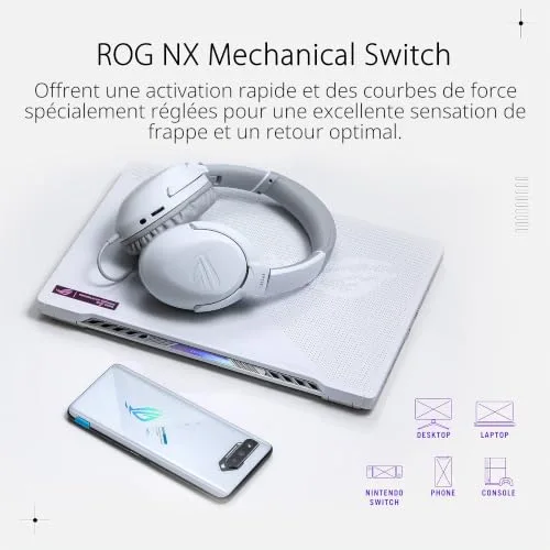 ASUS ROG Strix Go Core Moonlight White 3.5mm 40mm - vue 5