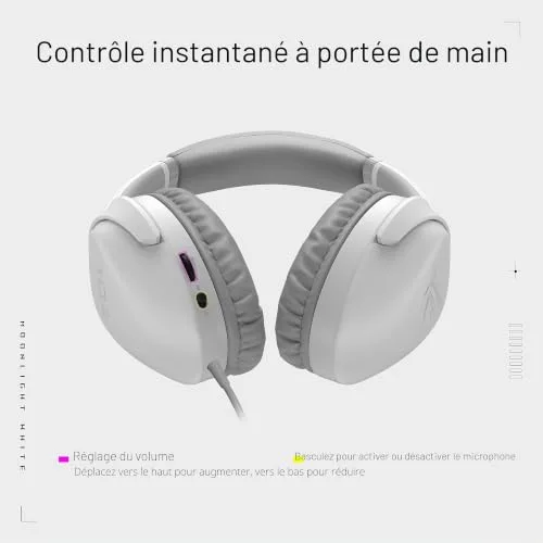 ASUS ROG Strix Go Core Moonlight White 3.5mm 40mm - vue 6
